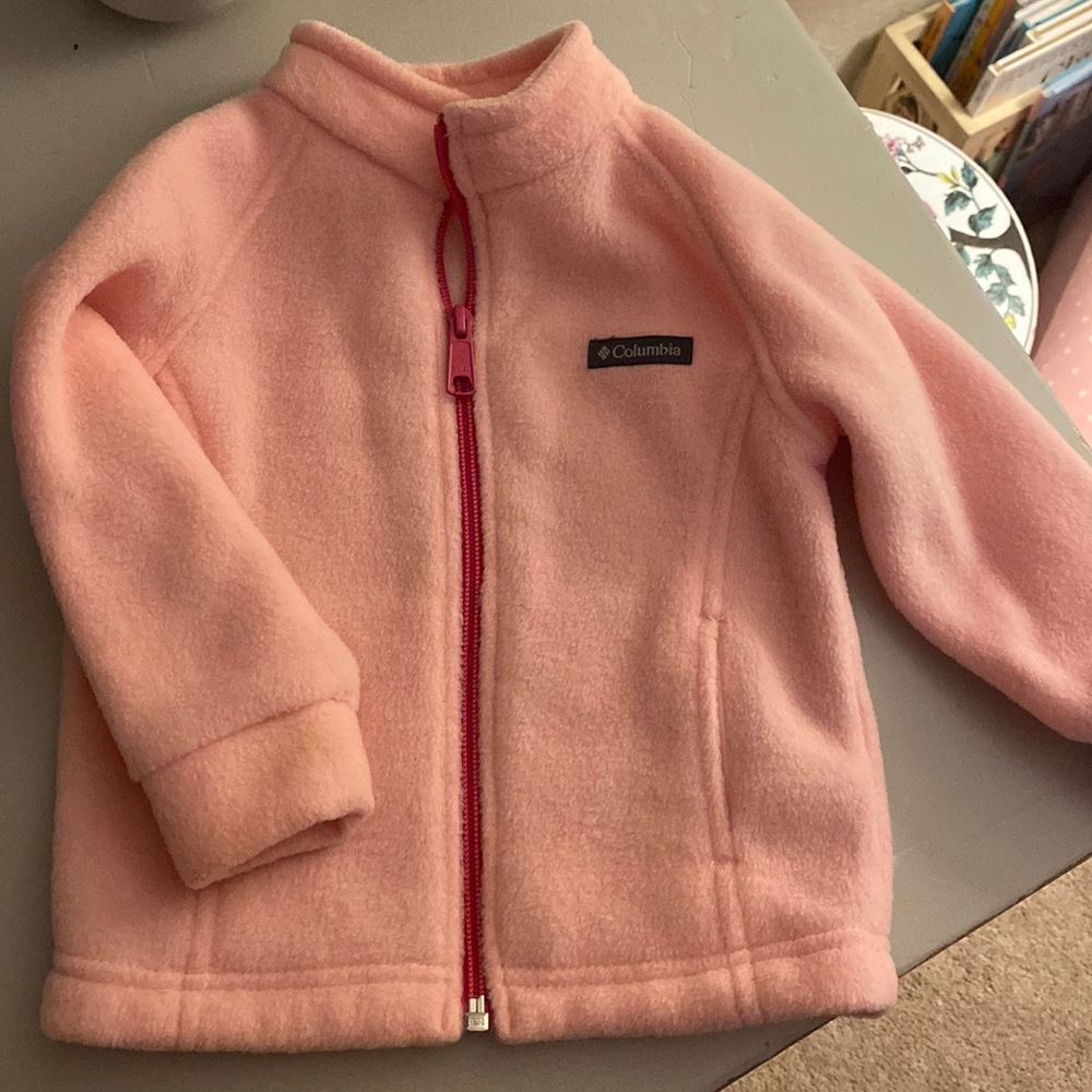 Pink Columbia Fleece Jacket 12-18months girls